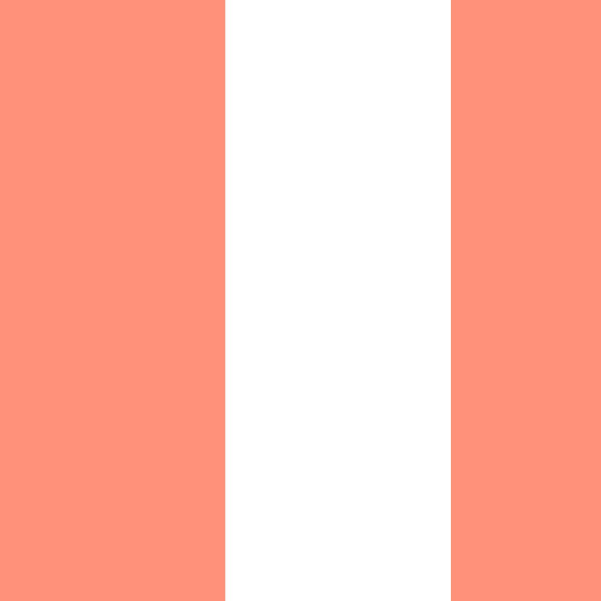 Wallpaper Double Roll / Coral 3 in Stripes Wallpaper Katie Kime
