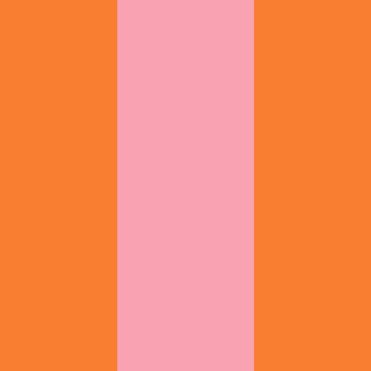3 in Stripes Traditional Wallpaper Wallpaper Pink Orange / Sample Katie Kime