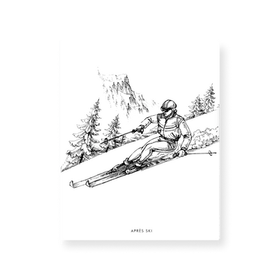Gallery Print Après Ski Skier Print Katie Kime