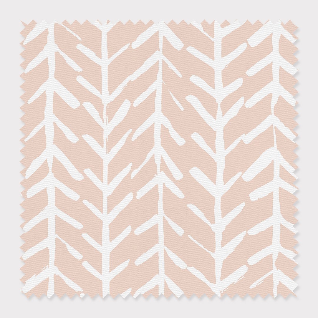 Arrows Fabric Fabric By The Yard / Cotton / Blush Katie Kime