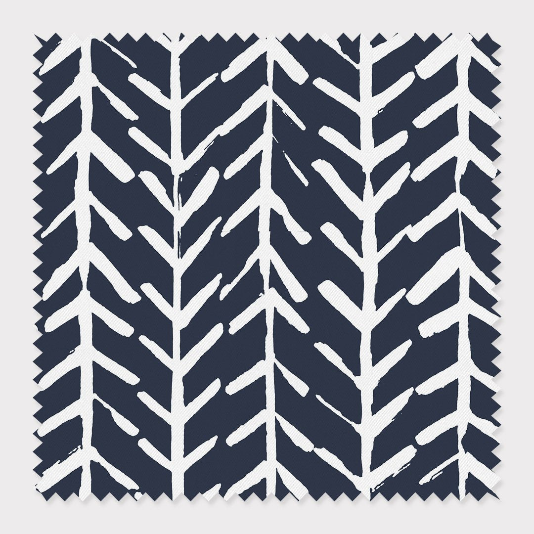 Fabric Cotton / Naval / By The Yard Arrows Fabric Katie Kime