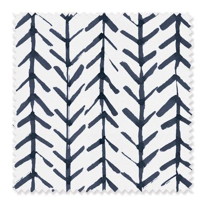 Arrows Fabric Fabric By The Yard / Linen Canvas / Navy Katie Kime