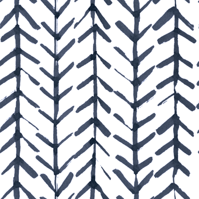 Arrows Traditional Wallpaper Wallpaper Navy / Double Roll Katie Kime