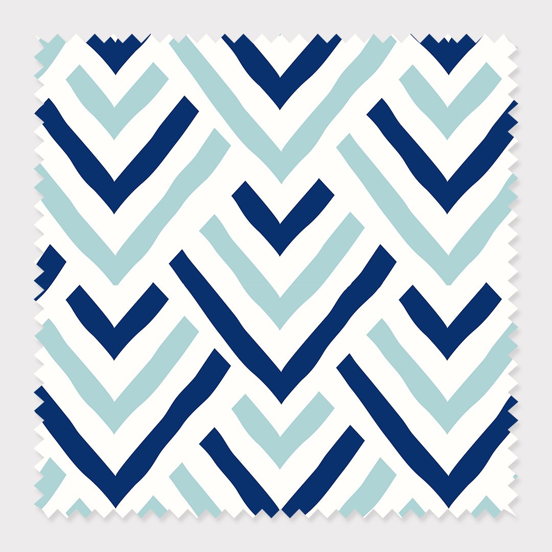Atlantic Blues Fabric Fabric Blue / Cotton / By The Yard Katie Kime