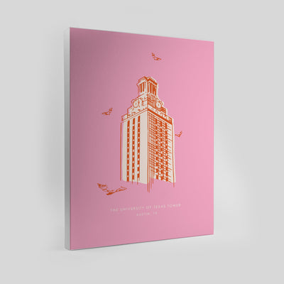 Gallery Prints Pink Canvas / 8x10 / Unframed Austin Tower Print Katie Kime