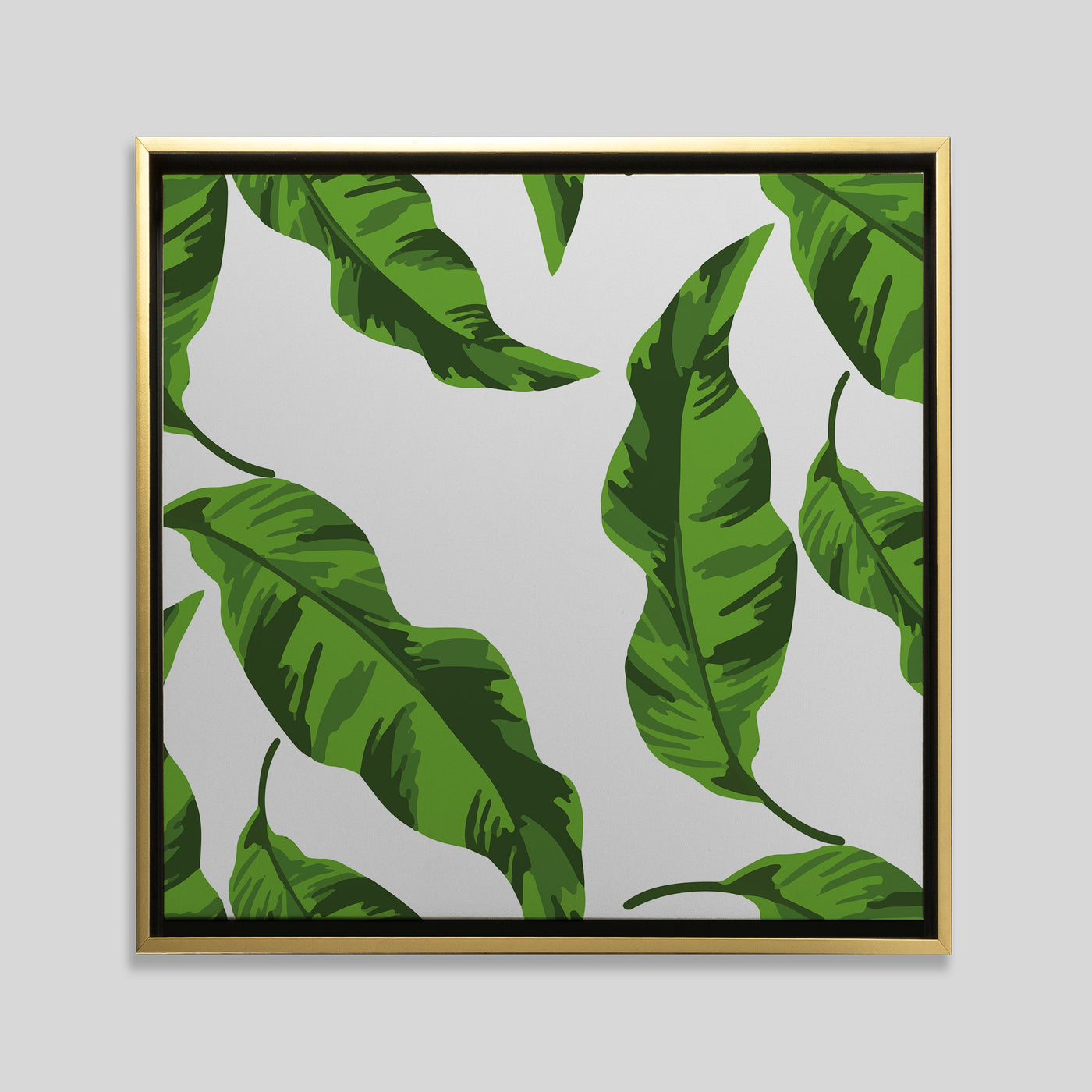 Banana Leaves Canvas Canvas 30x30 / Gold Katie Kime