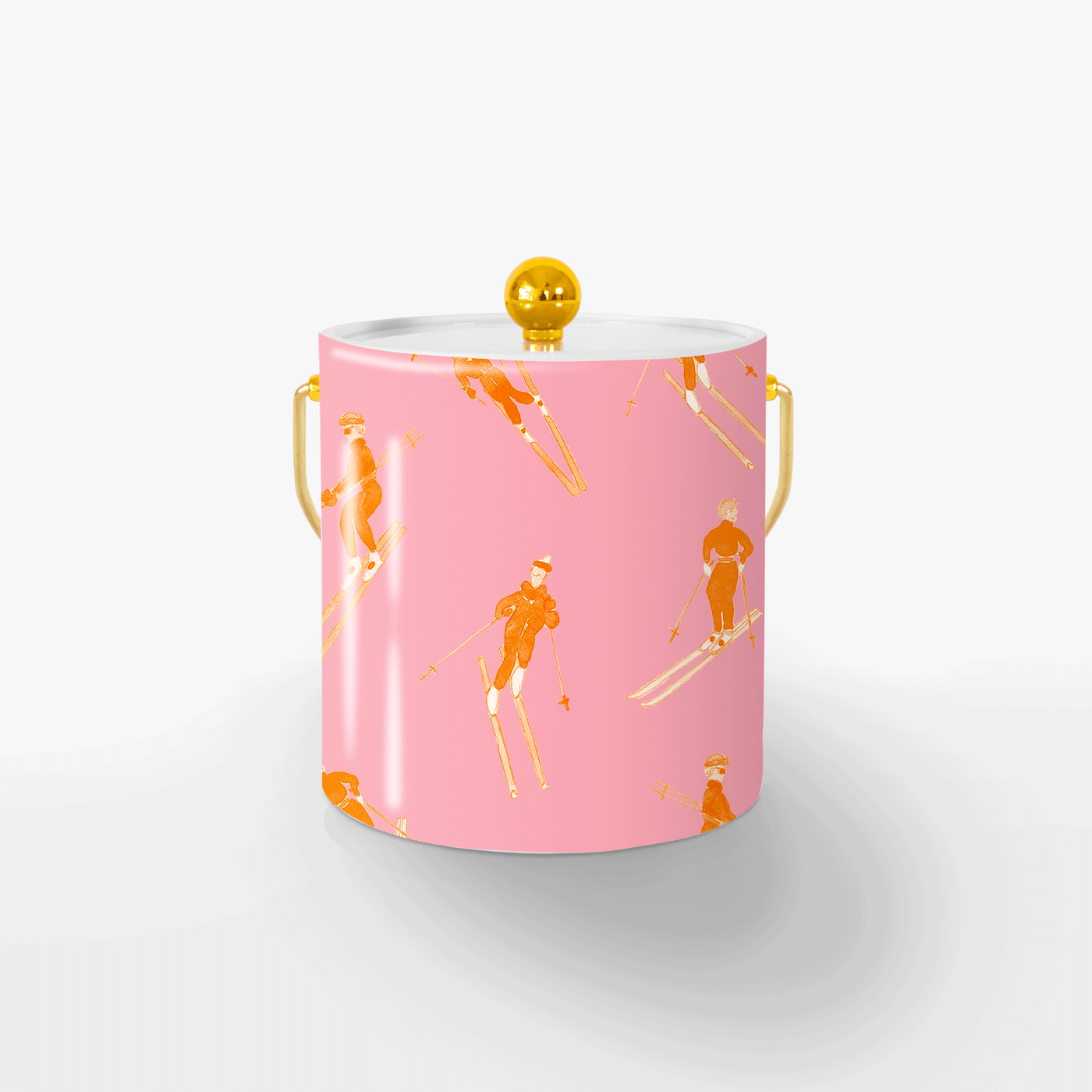 Bluebird Day Ice Bucket Ice Bucket Pink Orange / Gold Katie Kime