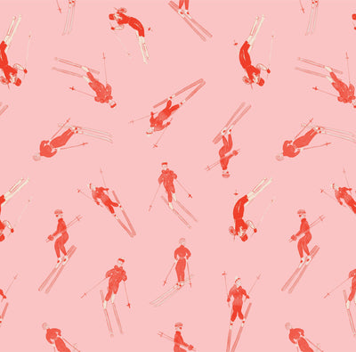 Bluebird Day Traditional Wallpaper Wallpaper Pink Orange / Sample Katie Kime
