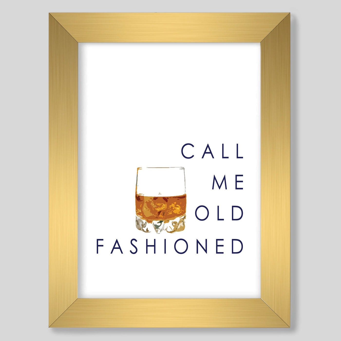 Call Me Old Fashioned Print Gallery Print 8x10 / Gold Frame Katie Kime