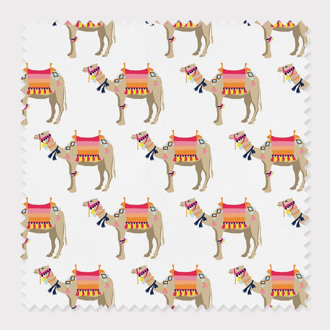 Camel Fabric Fabric By The Yard / Cotton Twill Katie Kime