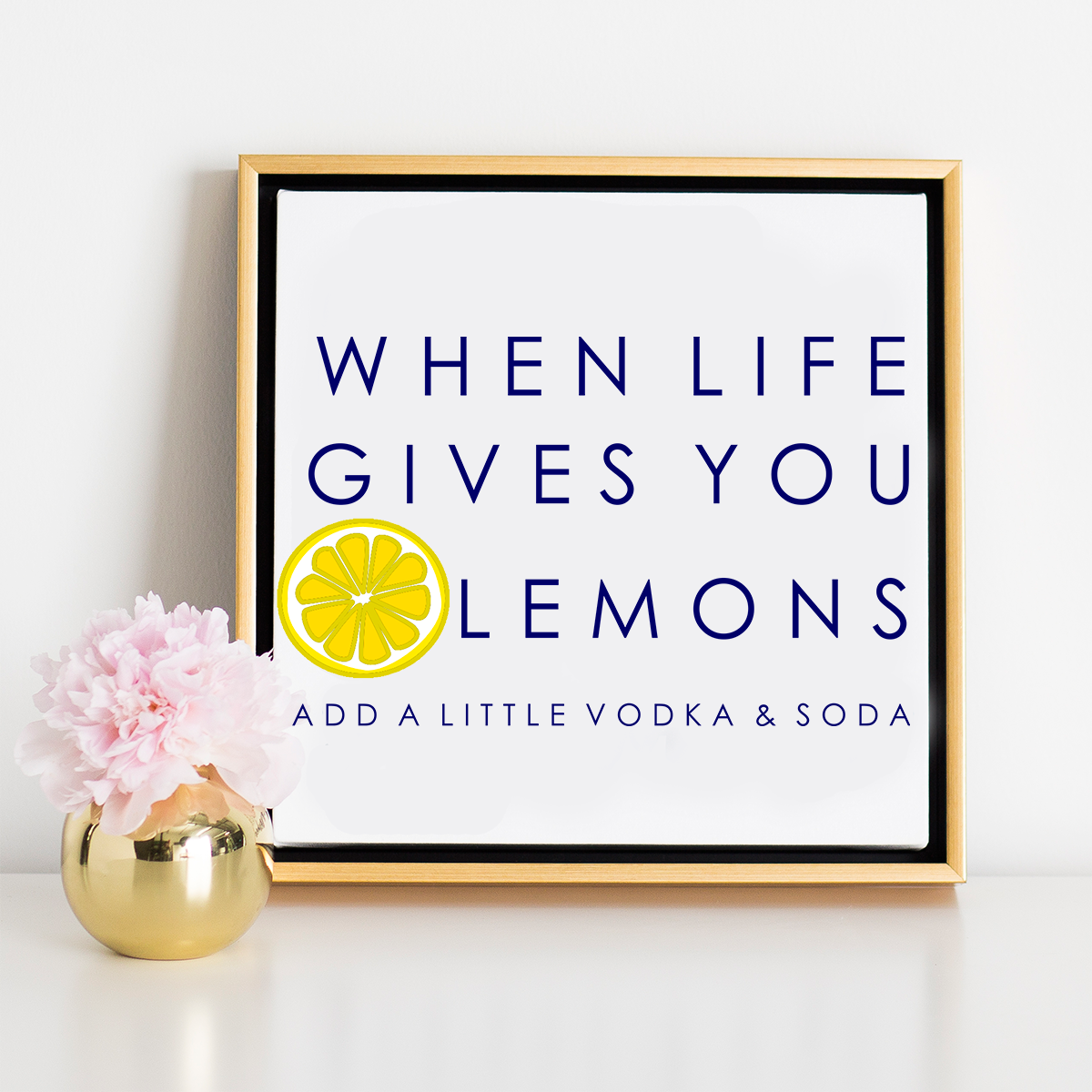 Canvas 20x20 / Canvas Only When Life Gives You Lemons Canvas Katie Kime