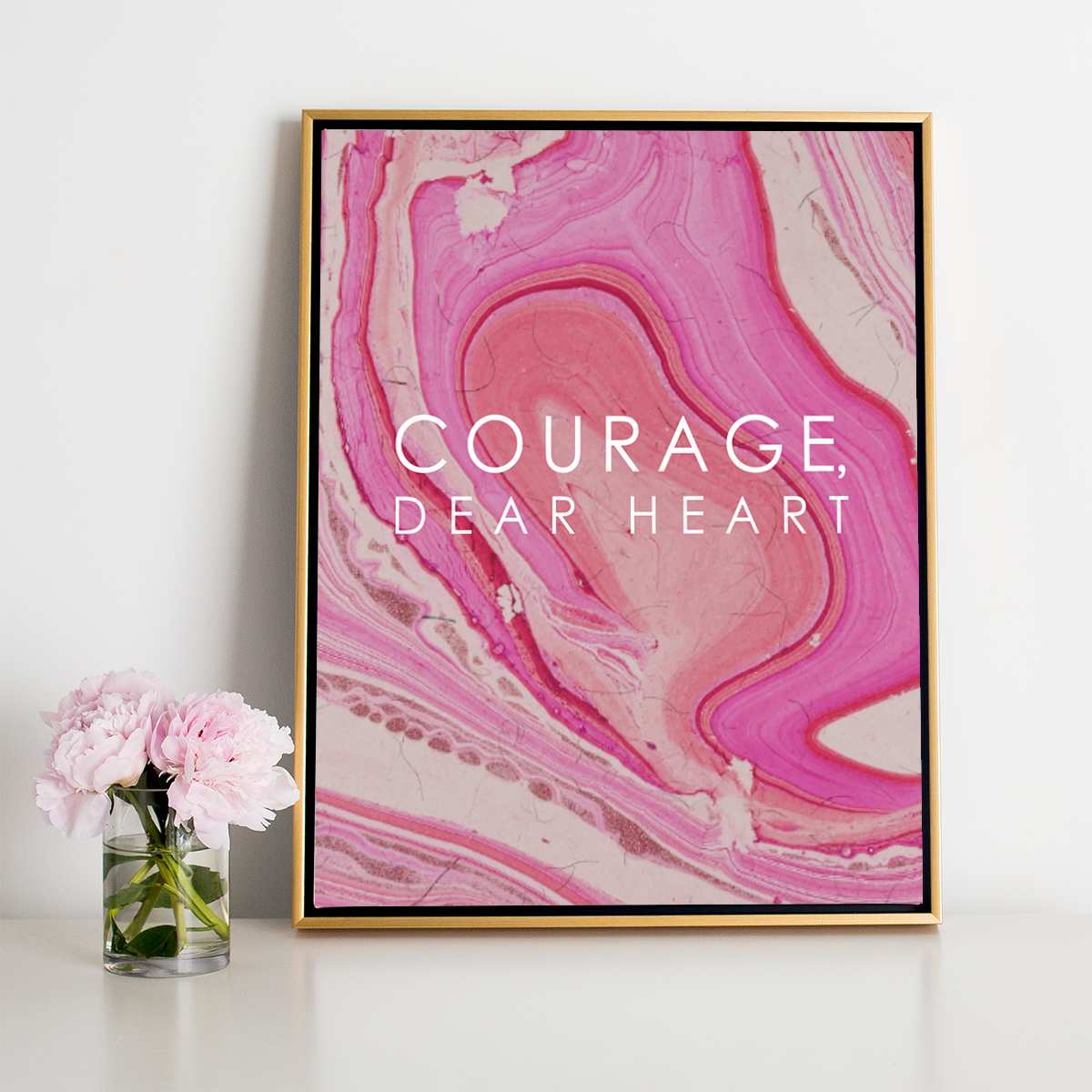 Canvas 8x10 / Canvas Only Courage Dear Heart Canvas Katie Kime