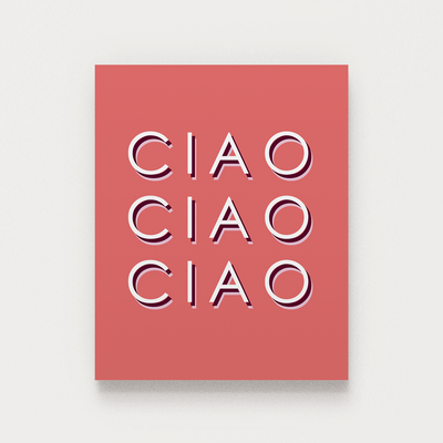 Ciao Gallery Print Gallery Print Red / 5x7 / Print Katie Kime