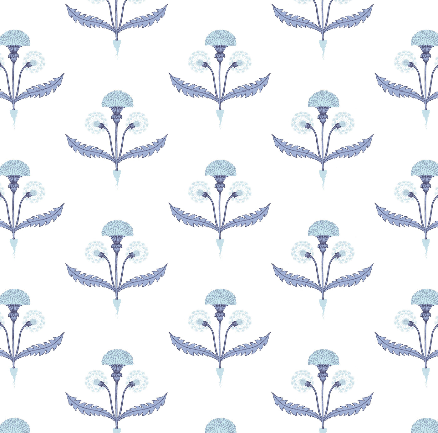 Fine and Dandy Peel & Stick Wallpaper Peel & Stick Wallpaper Blue / 24"x 48" Katie Kime