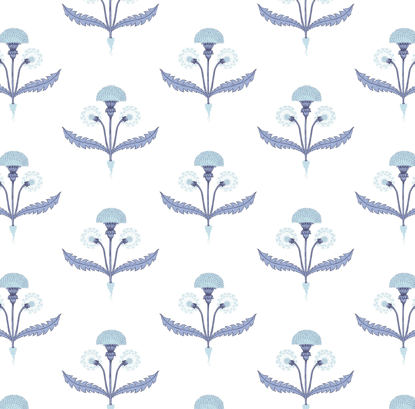 Fine and Dandy Traditional Wallpaper Wallpaper Blue / Double Roll Katie Kime