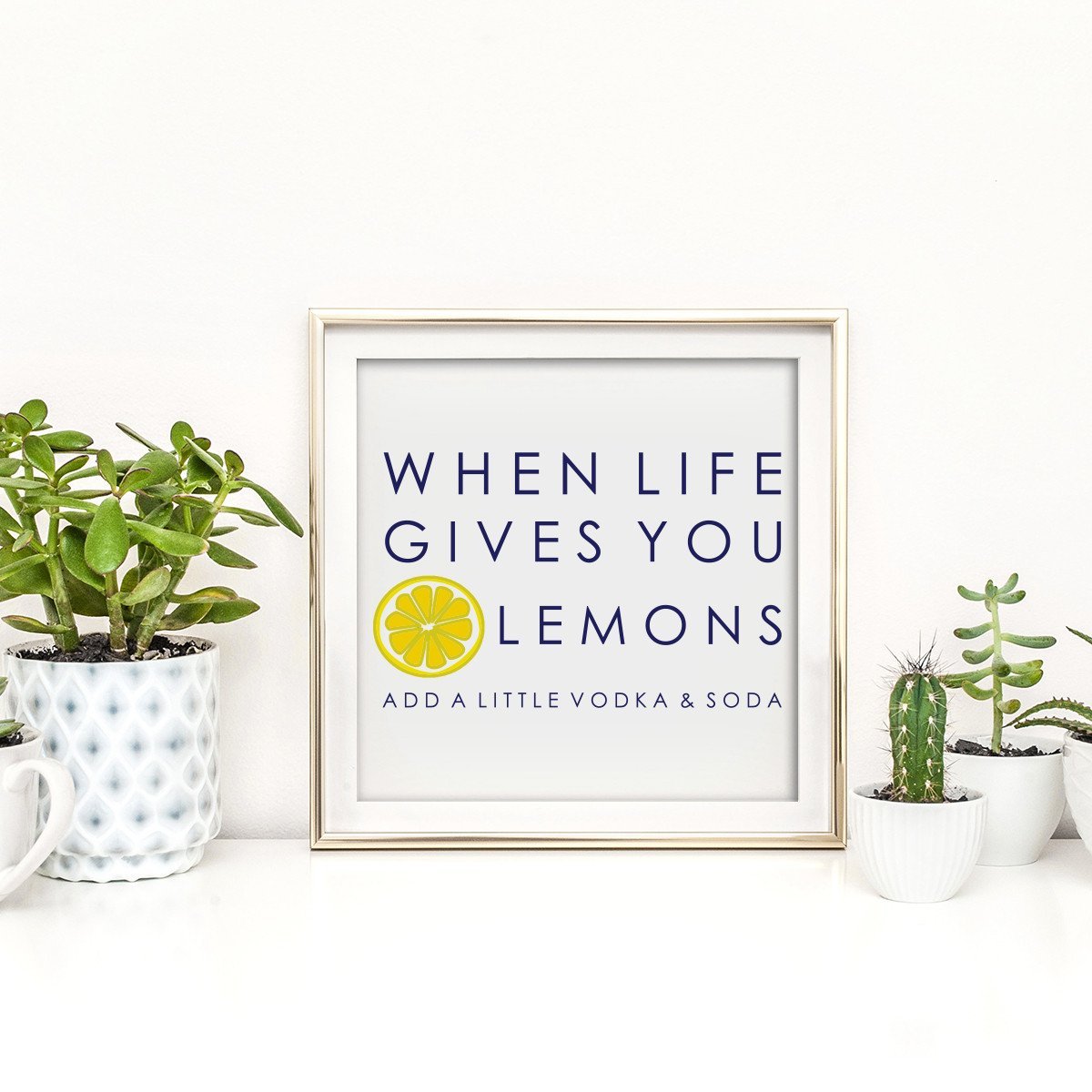 Gallery Prints 12x12 When Life Gives You Lemons Print Katie Kime