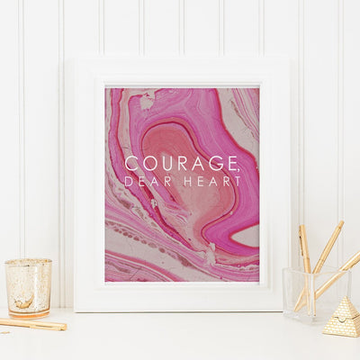 Courage,  Dear Heart Print Gallery Print 12X16 Katie Kime