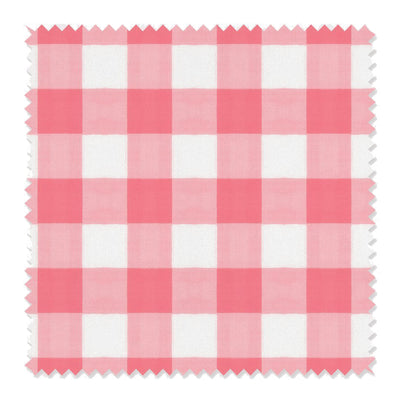 Gingham Fabric Fabric By The Yard / Cotton / Pink Katie Kime
