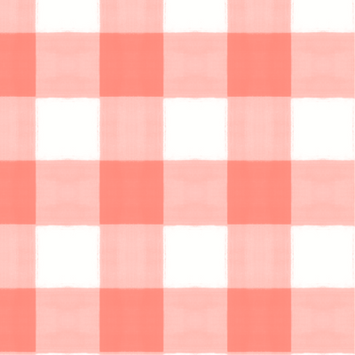 Wallpaper Double Roll / Coral Gingham Wallpaper Katie Kime
