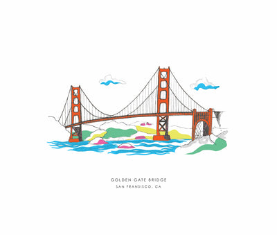 Golden Gate Bridge Gallery Print Gallery Print Print / 5x7 Katie Kime