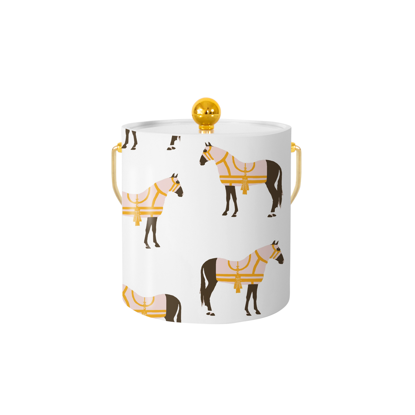 Horse & Tassel Ice Bucket Ice Bucket Katie Kime