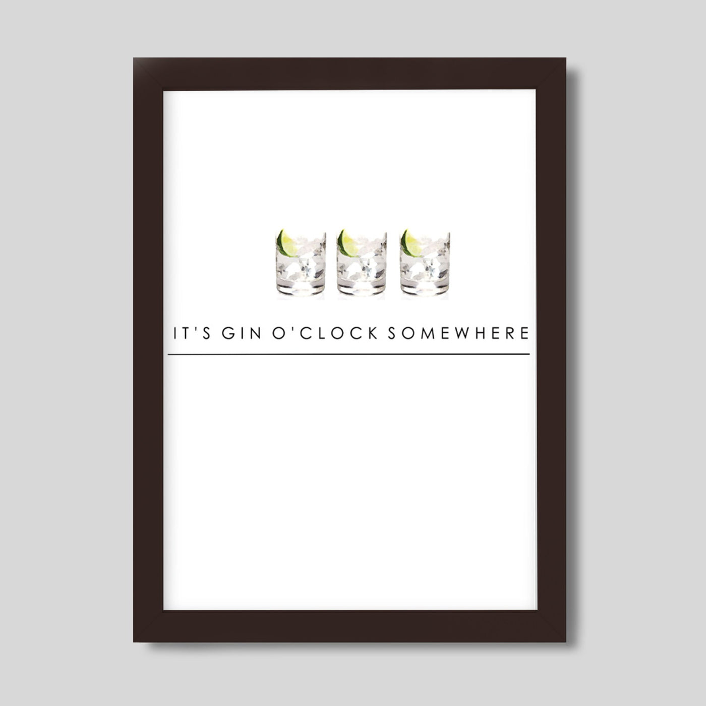 Gallery Prints It's Gin O'Clock Somewhere Print Katie Kime