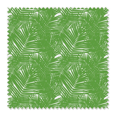 Jungle Leaves Fabric Fabric By The Yard / Linen Canvas / Green Katie Kime