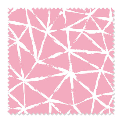 Fabric Cotton Twill / By The Yard / Pink Kaleidoscope Fabric Katie Kime