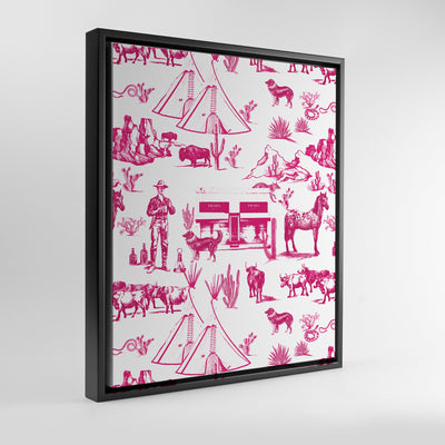 Gallery Prints Pink / 8x10 / Black Marfa Toile Canvas Katie Kime