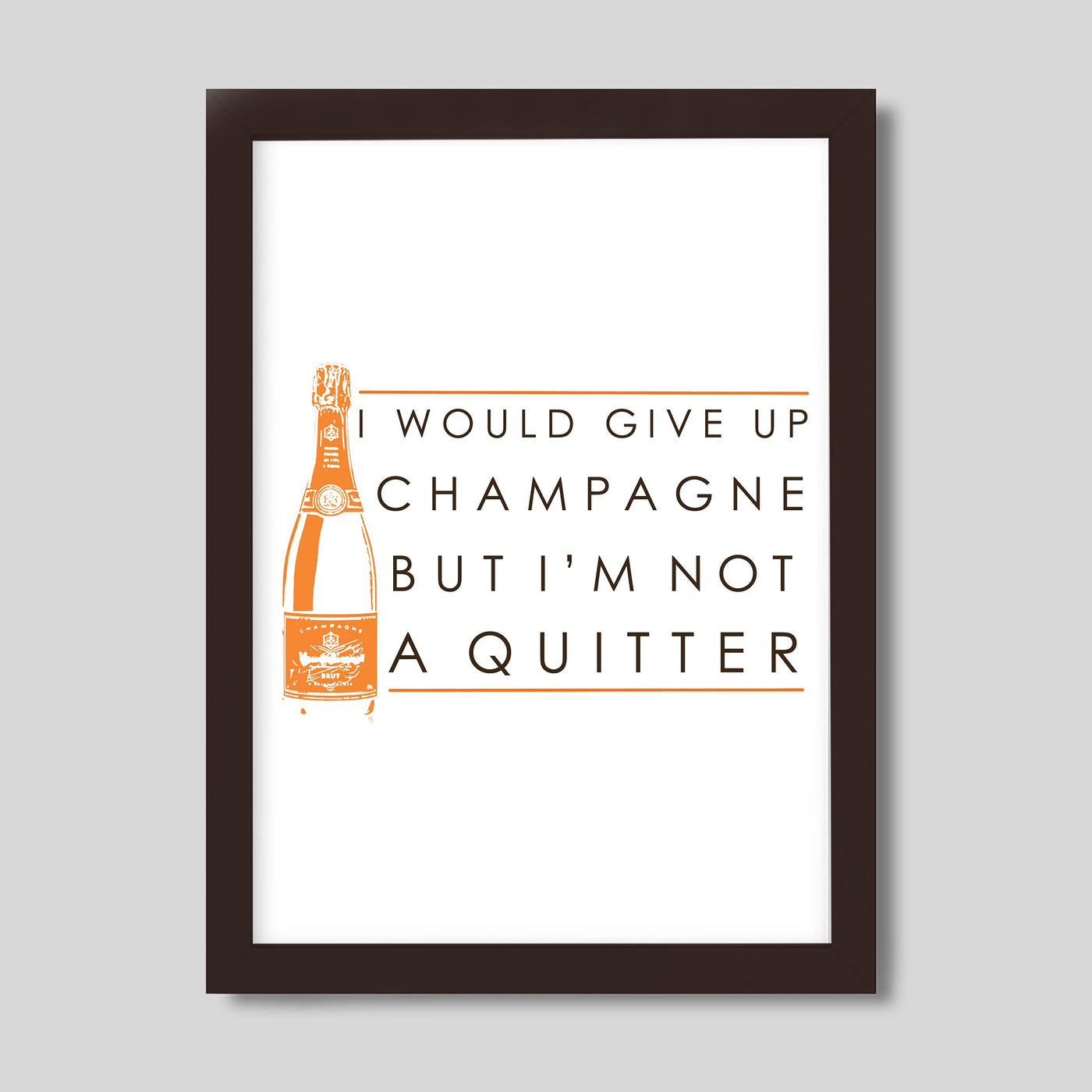 Gallery Prints Never Quit Champagne Print Katie Kime
