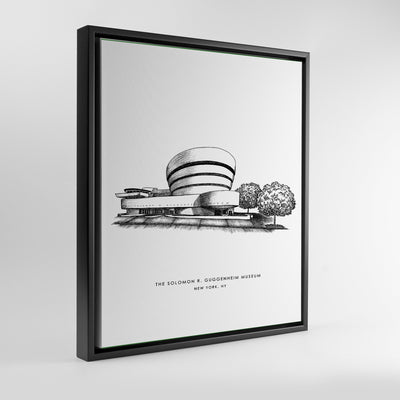 New York Guggenheim Print Gallery Print Black Frame Canvas / 8x10 / Black Frame Katie Kime