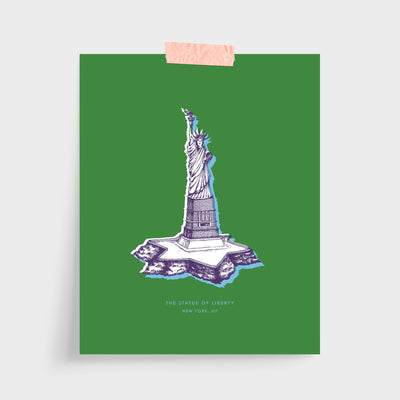 New York Statue of Liberty Print Gallery Print Green Print / 5x7 / Unframed Katie Kime