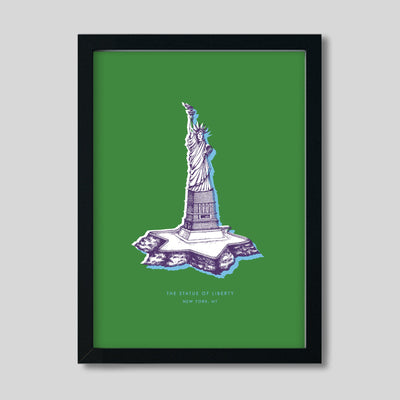 Gallery Prints Green Print / 8x10 / Black New York Statue of Liberty Print Katie Kime