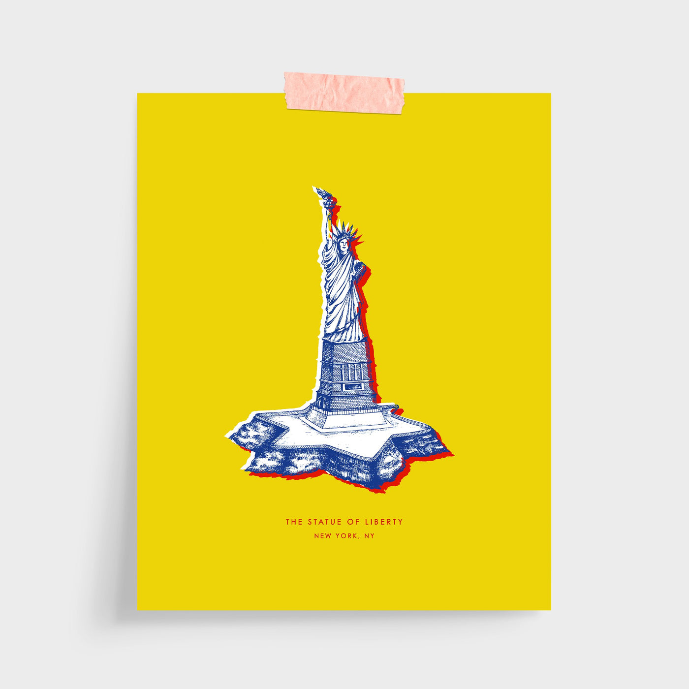 New York Statue of Liberty Print Gallery Print Yellow Print / 5x7 / Unframed Katie Kime