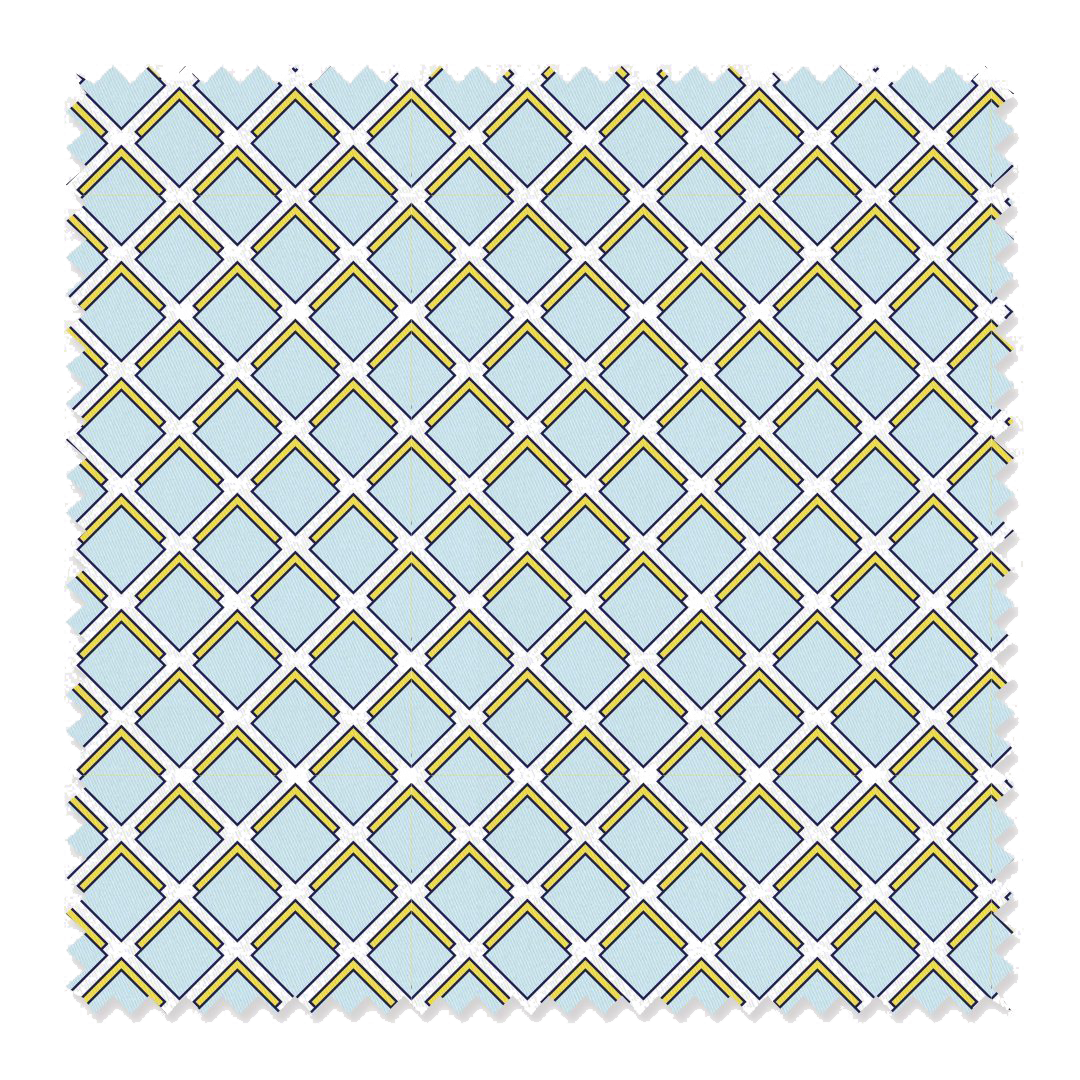 Parker Fabric Fabric By The Yard / Cotton / Blue Katie Kime