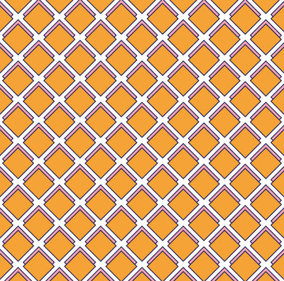 Parker Traditional Wallpaper Wallpaper Orange / Double Roll Katie Kime