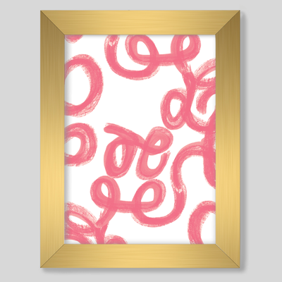 Penelope Art Print Gallery Print Pink / 8x10 / Gold Frame Katie Kime