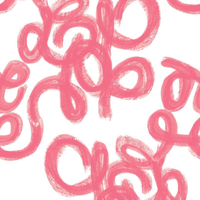 Penelope Peel & Stick Wallpaper Peel & Stick Wallpaper Pink / 24"x 48" Katie Kime
