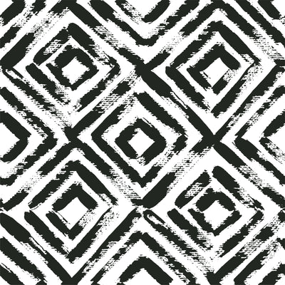 Quartzite Traditional Wallpaper Wallpaper Double Roll / Black Katie Kime