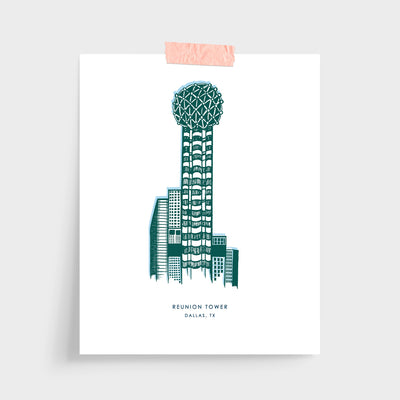 Reunion Tower Gallery Print Gallery Print White / 5x7 / Unframed Katie Kime