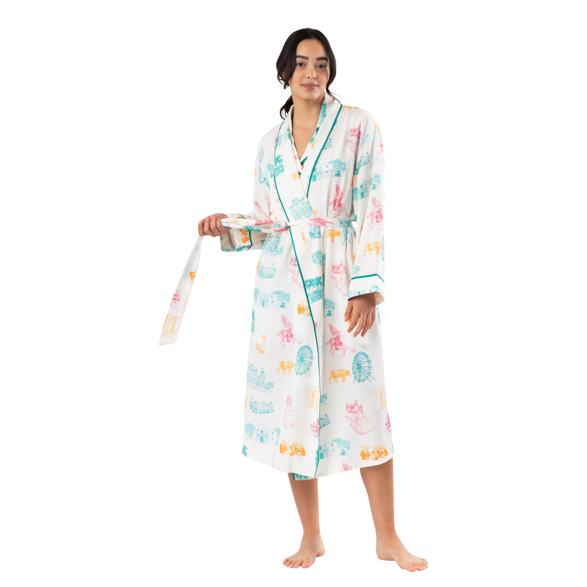 San Antonio Toile Robe Robe Multi / S/M Katie Kime