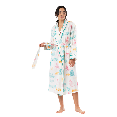 San Antonio Toile Robe Robe Multi / S/M Katie Kime