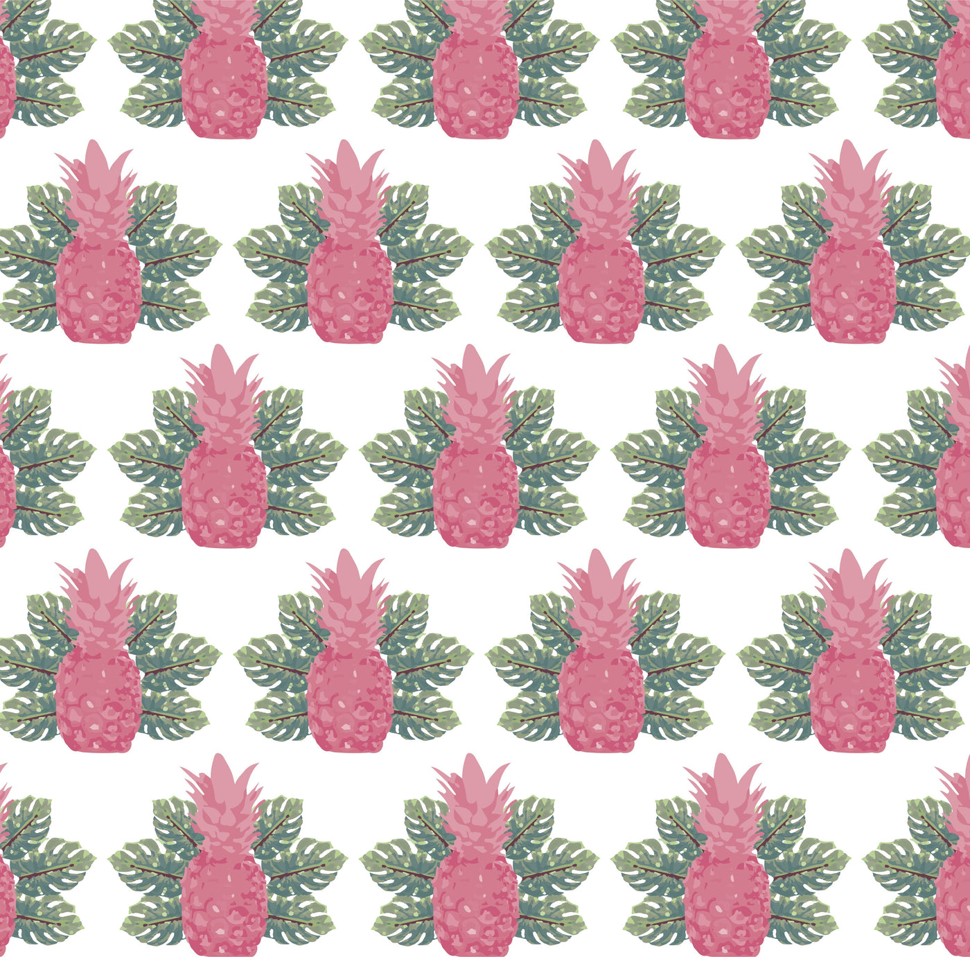 Peel & Stick Wallpaper 24" X 48" Spring Pineapples Peel & Stick Wallpaper Katie Kime