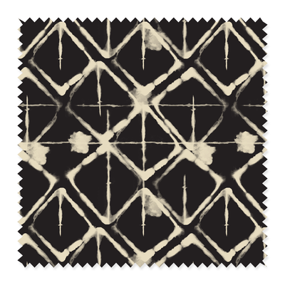 Strata Fabric Fabric By The Yard / Cotton Twill / Black Katie Kime