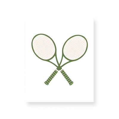 Gallery Print Print / 5x7 / Green Tennis Racket Gallery Print Katie Kime