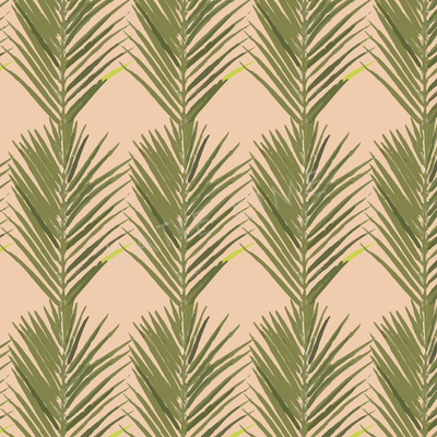 Wallpaper Double Roll / Coral Palms Wallpaper Katie Kime
