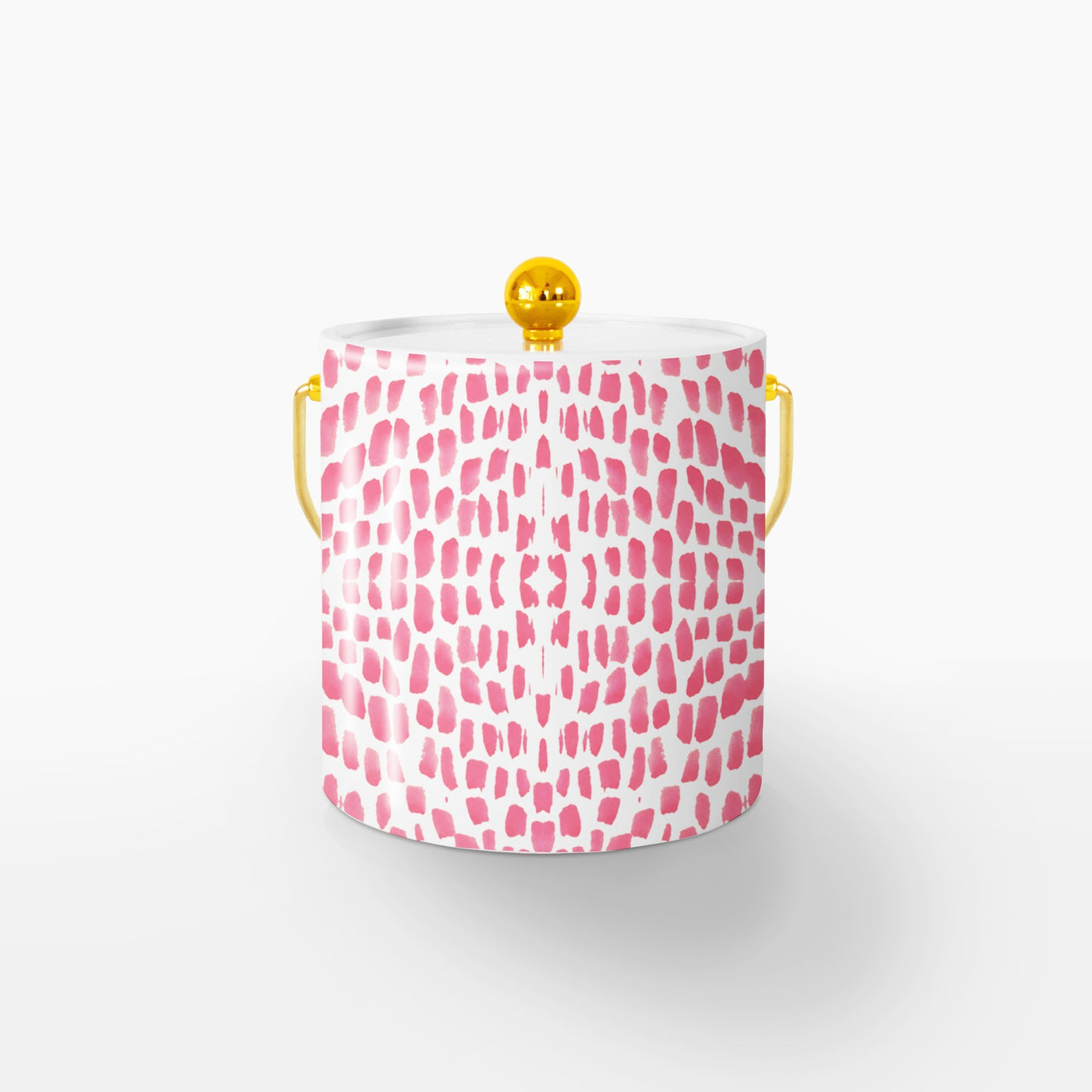 Ice Bucket Pink / Gold Watermarks Ice Bucket Katie Kime