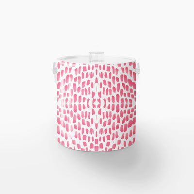 Watermarks Ice Bucket Ice Bucket Pink / Lucite Katie Kime