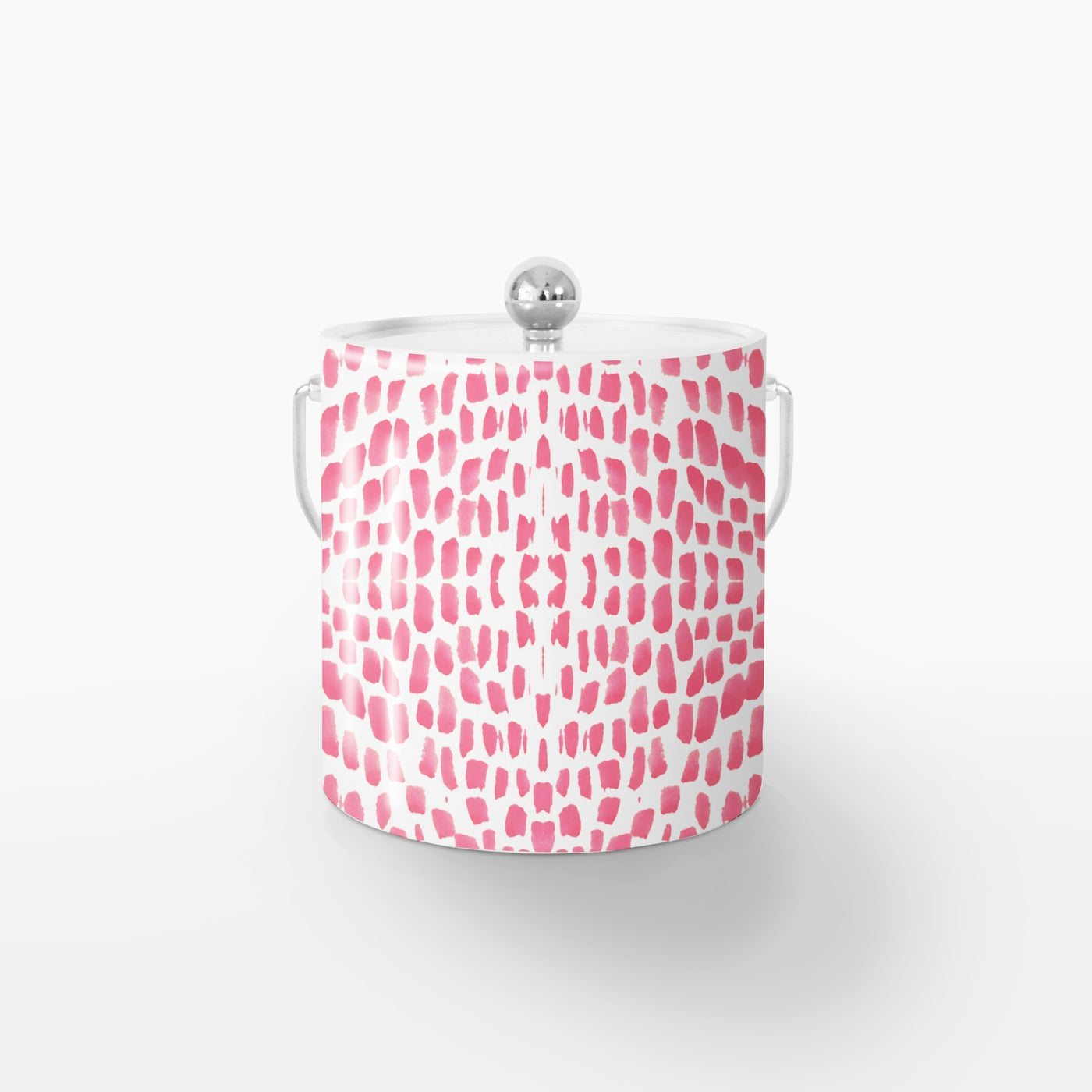 Ice Bucket Pink / Silver Watermarks Ice Bucket Katie Kime