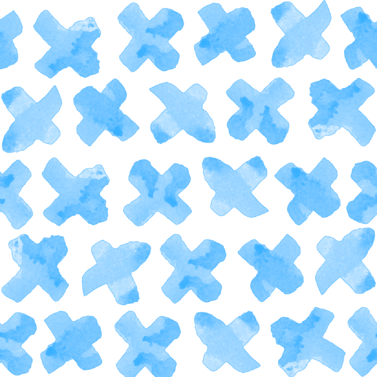 X's Peel & Stick Wallpaper Peel & Stick Wallpaper Blue / 24"x 48" Katie Kime